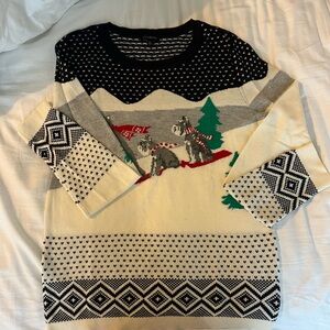 Talbots Schnauzer Holiday Sweater